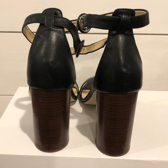 J Crew Stacked heel sandal. - Picture 3 of 5